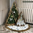thumbnail image 4 of Rustic Nature Pattern Elegant Vintage Christmas Tree Skirt, 4 of 6