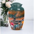 thumbnail image 5 of Fall Reflections Duck - Cremation Memorial Urn - Funeral Urn Ashes - Urn For Mom Ashes - Burial Urns For Human Ashes Adult Male & Female - Urns Human Ashes (10 inch), 5 of 5