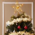 thumbnail image 4 of Qucyy Christmas Star Tree Topper Ornament Glitter Tree Topper with 20 LED Lights Tree Topper Reflector Star Treetop Lighted Treetop Christmas Tree Decoration (Gold), 4 of 5