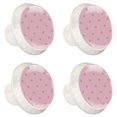thumbnail image 2 of 4 Pcs Princess Crown Pink Knobs for Kitchen Cabinet Cupboard Dresser Bookcase Drawer Pulls Handles Round Home Decor, 2 of 8