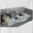 thumbnail image 6 of Your are Stronger than You Think Soft Flannel Fleece Throw Blanket, Urban Style Philosophical Be Positive Message, Cozy Plush for Indoor and Outdoor Use, 50" x 60", Dark Blue Grey White, by Ambesonne, 6 of 6