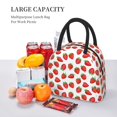 thumbnail image 5 of Rocae Strawberries for Leakproof Lunch Box for Adults, Wide Opening Lunch Tote Bag, Reusable Lunch Cooler Bag, 5 of 6