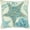 Starfish, variant on Fennco Styles Sea Animals Octopus Cotton Decorative Throw Pillow Cover 20" W x 20" L – Aqua Nautical Sea Creatures Cushion Case for Couch, Sofa, Bedroom, Office and Living Room Décor