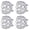 Silver, variant on Yihuala Elegant Crystal Tealight Holders Bowls Vases Set Of 4 Suitable For Table Centerpiece Wedding Home Decoration Ornaments