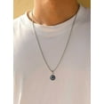 thumbnail image 5 of VNOX Evil Eye Necklaces Blue Turkish Glass Leather Rope Alloy Beads Chain Evil Eye Necklace Nazar Amulet Lucky Protection Chockers Third Eye Chocker for Women Men, 5 of 7