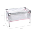 thumbnail image 2 of Cuna plegable de viaje Playpen JC Toys Berenguer Boutique Pink, 2 of 9