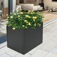 thumbnail image 2 of Steel Planter Box, 32x32x32inch Square Indoor Outdoor Plant Pot, Heavy Duty Cube Metal Planter for Home, Garden, Porch, Yard, 2 of 12