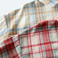 thumbnail image 4 of Kiijoy Little Boys Plaid Button Down Shirt Kids Fall Cotton Long Sleeve Shirt, Sizes 5-6, 4 of 8