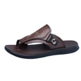 thumbnail image 2 of Willtoo Mens Slip On Flat Sandals Comfort Open Round Toe Non Slip Toe Clip Summer Slipper With Arch Support Casual Daily Walking Beach Orthopedic Flip Flops, 2 of 5
