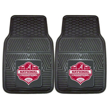 NCAA - Alabama Crimson Tide 2011 BCS National Championship Heavy Duty Vinyl Car Mats 2-Piece Set
