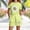 Green, variant on Girls Summer Outfit Sets Size 10-12, Casual Graphic Short Sleeve 2 Piece Girls' Clothing Sets Green Size 10-12