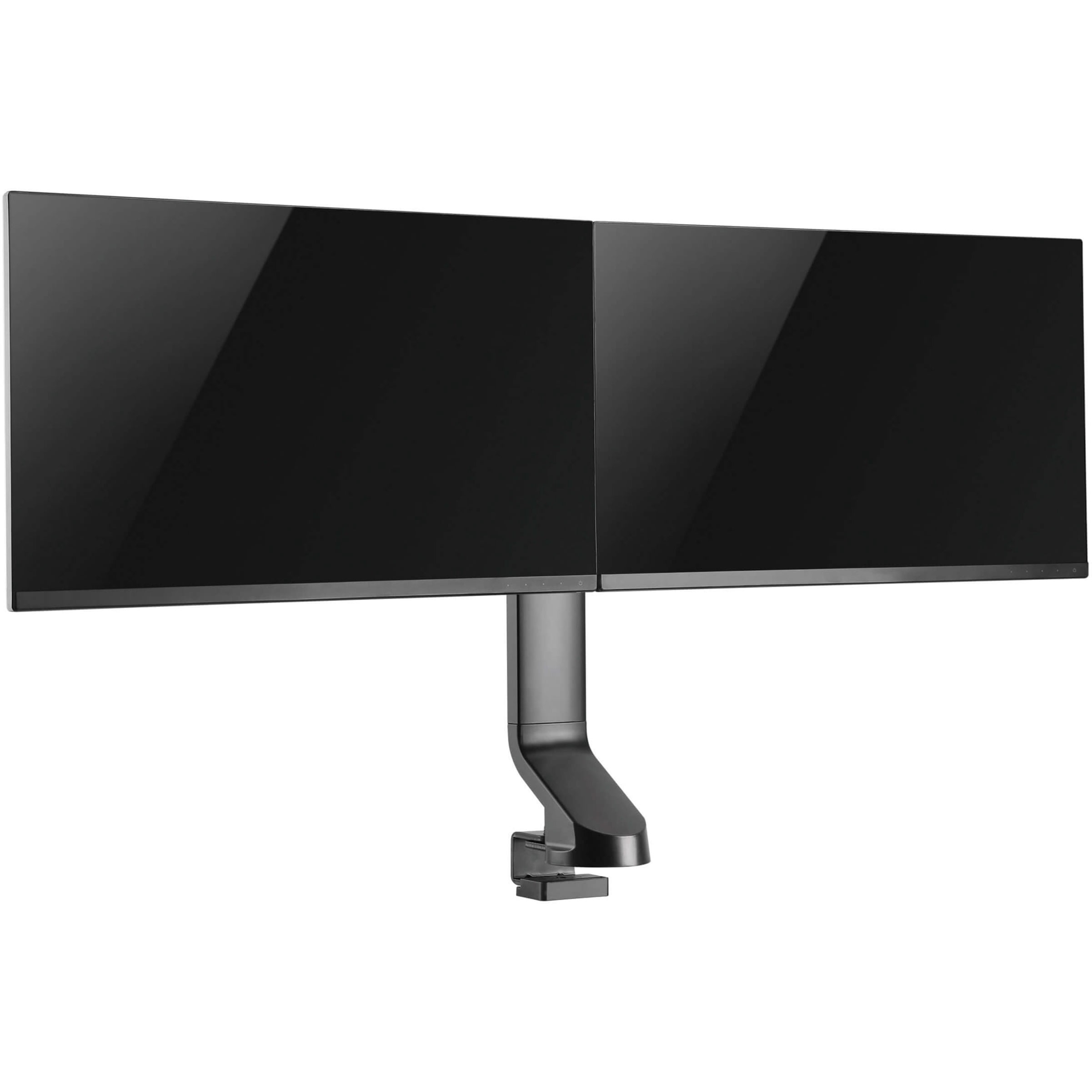Tripp Lite Dual-display Monitor Arm With Desk Clamp And Grommet Height Adjustable, 17" To 27" Monitors Mounting Kit For 2 Lcd Displays Steel Black Screen Size: 17"-27" Clamp Mountable