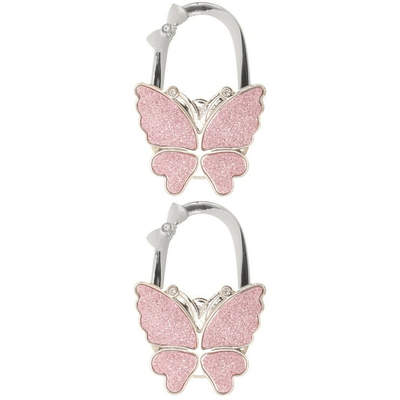 HOMEMAXS  2 Pieces Purse Holder for Table Foldable Duffle Bag Large Butterfly Hook