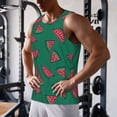 thumbnail image 5 of Daiia Watermelon Printed Men's Quick Dry Fit Muscle Tank Top Slim-Fit Tank Workout Tank Top Lightweight Sports Tank Top-3X-Large, 5 of 7