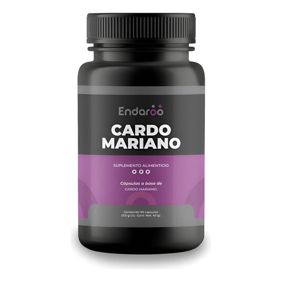 Cardo Mariano 500mg - 90 Cápsulas Por Frasco, Silimarina Sin Sabor