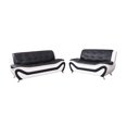 thumbnail image 5 of PonLiving Furniture 3 pc Black and White Faux Leather Modern Living Room Sofa set, 5 of 5