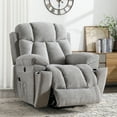 thumbnail image 5 of Bonzy Home Oversized Power Lift Recliner — Electric Lift Chair with Massage & Lumbar Heat, USB Port, Cup Holders & Side Pockets, Light Gray, 5 of 9
