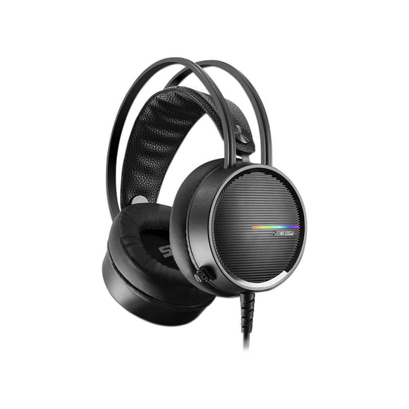 Audifonos Gamer Vorago HS-502 con micrófono 3.5 mm LED RGB Color Negro