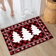thumbnail image 5 of Alfombra Navideña de Terciopelo con Diseño de Cuernos y Cristales | Alfombrilla Antideslizante para Baño | Roja | 40 Cm X 60 Cm | Decoración Festiva y Regalo, 5 of 6