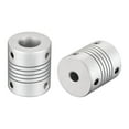 thumbnail image 5 of Uxcell 12mm to 6mm Aluminum Alloy Shaft Coupling Flexible Coupler L30xD25 Silver 2Pcs, 5 of 5