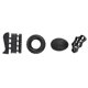 thumbnail image 2 of 5Pack Grip Strength Trainer Kit Ajustable Count Hand Grip Set con Ejercitador de Dedos Ejercitador de ExtensióN de Mano Negro, 2 of 6