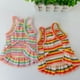 thumbnail image 5 of Falda de cereza con rayas de colores, ropa para mascotas, ropa para perros, camisa de respaldo, falda para perros de dos patas, 5 of 6