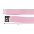 thumbnail image 2 of Unique Bargains 1 Pc Women Yoga Stretch Band for Gym Stretching Exercise 78.74" Length Pink Polyster Cotton Latex, 2 of 4