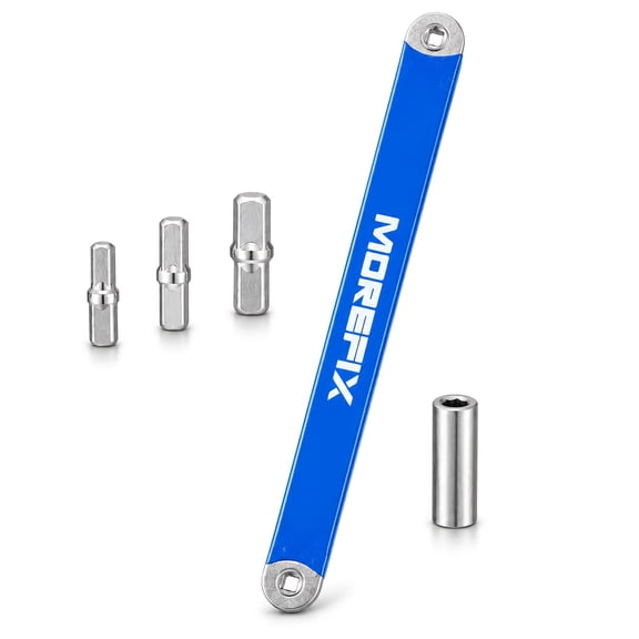 Blue Ratchet Extension Wrench Set