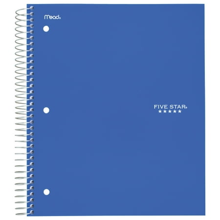 1005tx Notebook - Five Star 5-Subject College Ruled Spiral Notebook (07153)