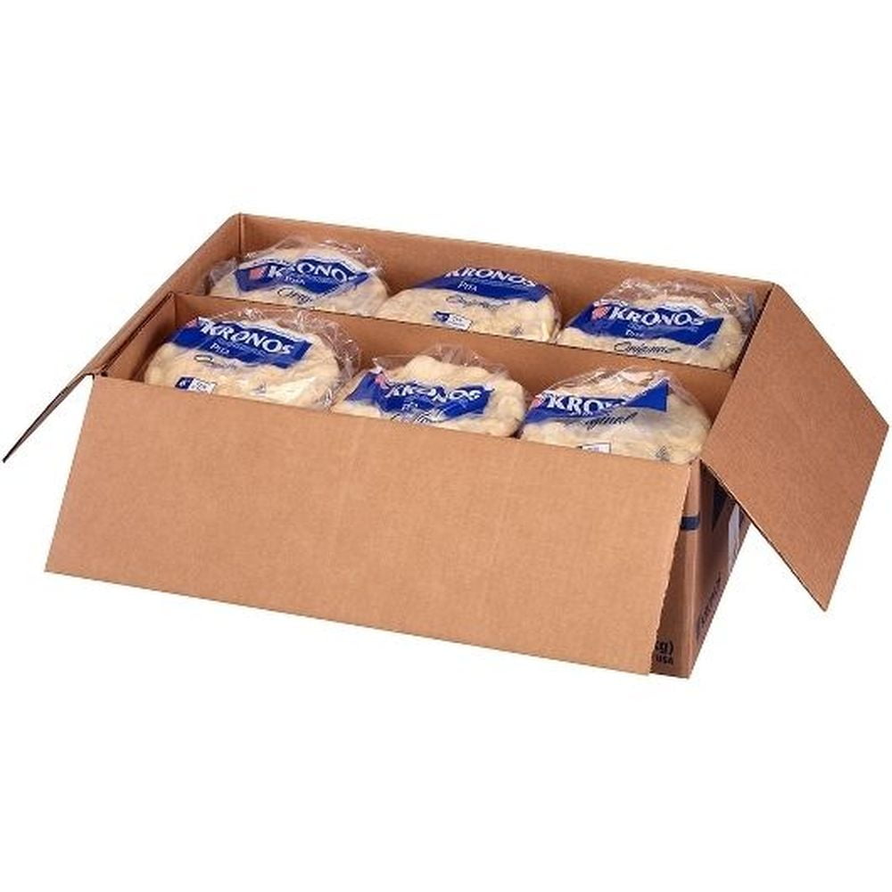 Kronos Frozen Original Flat Authentic Pita Bread, 6 inch -- 120 per case