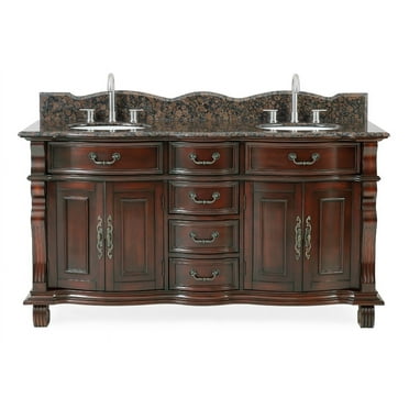 64" Timeless Classic style Hopkinton Double Sink Bathroom Vanity