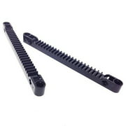 Lego® Parts: Technic, Gear Rack 1 x 13 with Axle and Pin Holes (Pack of 2 - Black)