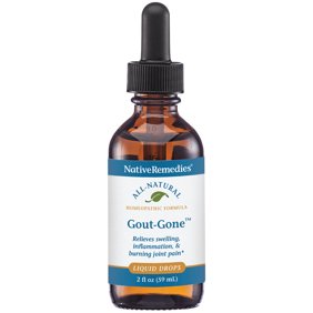 NativeRemedies Gout-Gone - Natural Homeopathic Formula for the Joint Swelling, Redness and Discomfort of Gout - 59 mL