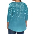 thumbnail image 4 of Sokhug Tops for Women Plus Size Boho Floral Printed Shirts Summer Short Sleeve V Neck Tunic Blouses Cute Graphic Tees, 4 of 6