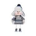 thumbnail image 4 of Muñeco de nieve navideño con sombrero, adorno navideño, decoración suave, coleccionable, adorable Estilo E, 4 of 9