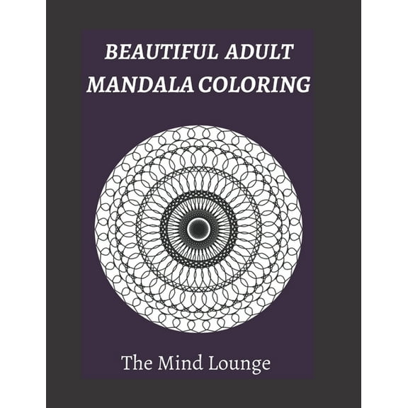Beautiful Adult Mandala Coloring (Paperback)