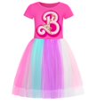 thumbnail image 1 of Barbie Girl Dress, Rainbow Lace Dress, 1 of 1