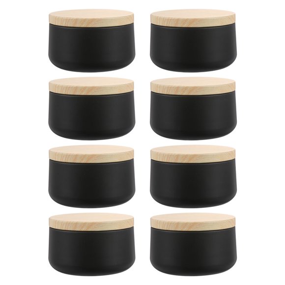 8pcs Tinplate Candle Cans Exquisite Gift Boxes Travel Storage Containers