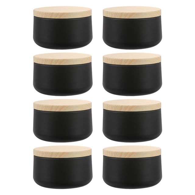 8pcs Tinplate Candle Cans Exquisite Gift Boxes Travel Storage Containers