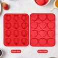 thumbnail image 5 of Shoreew Silicone Muffin Pan 12-Cup Heart Cupcake Pan Non-stick Cake Mold Food-Grade Baking Mold for Cupcakes Chocolates Easy Demolding, 5 of 6