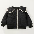 thumbnail image 6 of Gubotare Girls' Outerwear Coats Baby Toddler Girls' Water Resistant Puffer Jacket Sherpa Fleece Lined Coat Size 1T 2T (Black,1-2 Years), 6 of 8