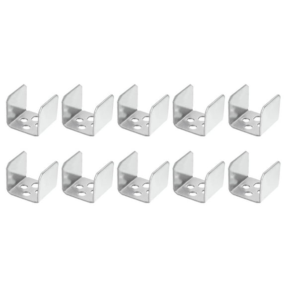 10pcs U Bracket for 1.06" Panels, 28x27x26mm Metal U Shaped Fasteners Brackets