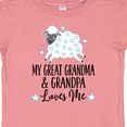 thumbnail image 4 of Inktastic My Great Grandpa and Grandma Love Me Boy Lamb Boys or Girls Baby T-Shirt, 4 of 5
