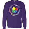 thumbnail image 3 of Inktastic Autism Awareness Circle Long Sleeve T-Shirt, 3 of 5