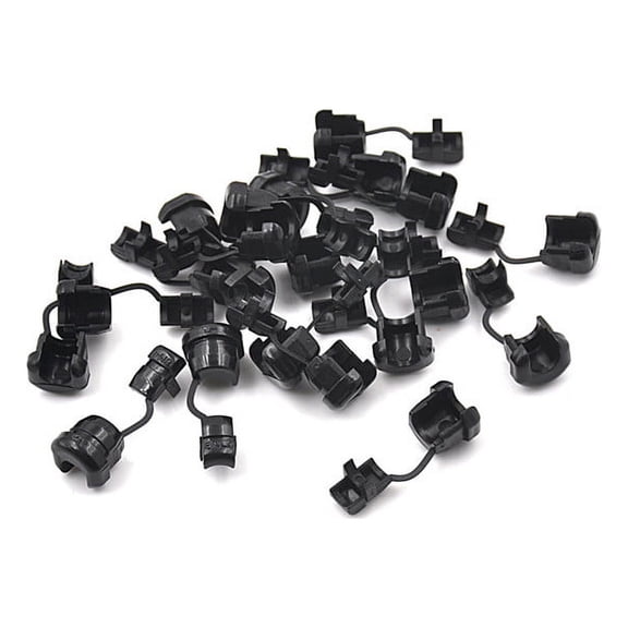 20pc 6N-4 Strain Relief Bushing SJT 18AWG T=0.5~1.6mm Nylon 66 Black N KTZ BA WL
