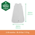 thumbnail image 5 of SwaddleMe by Ingenuity Night Sack Sleeper, Size 3-18 Months, 14-24 Pounds, 1.0 TOG, 100% Cotton, 5 of 16