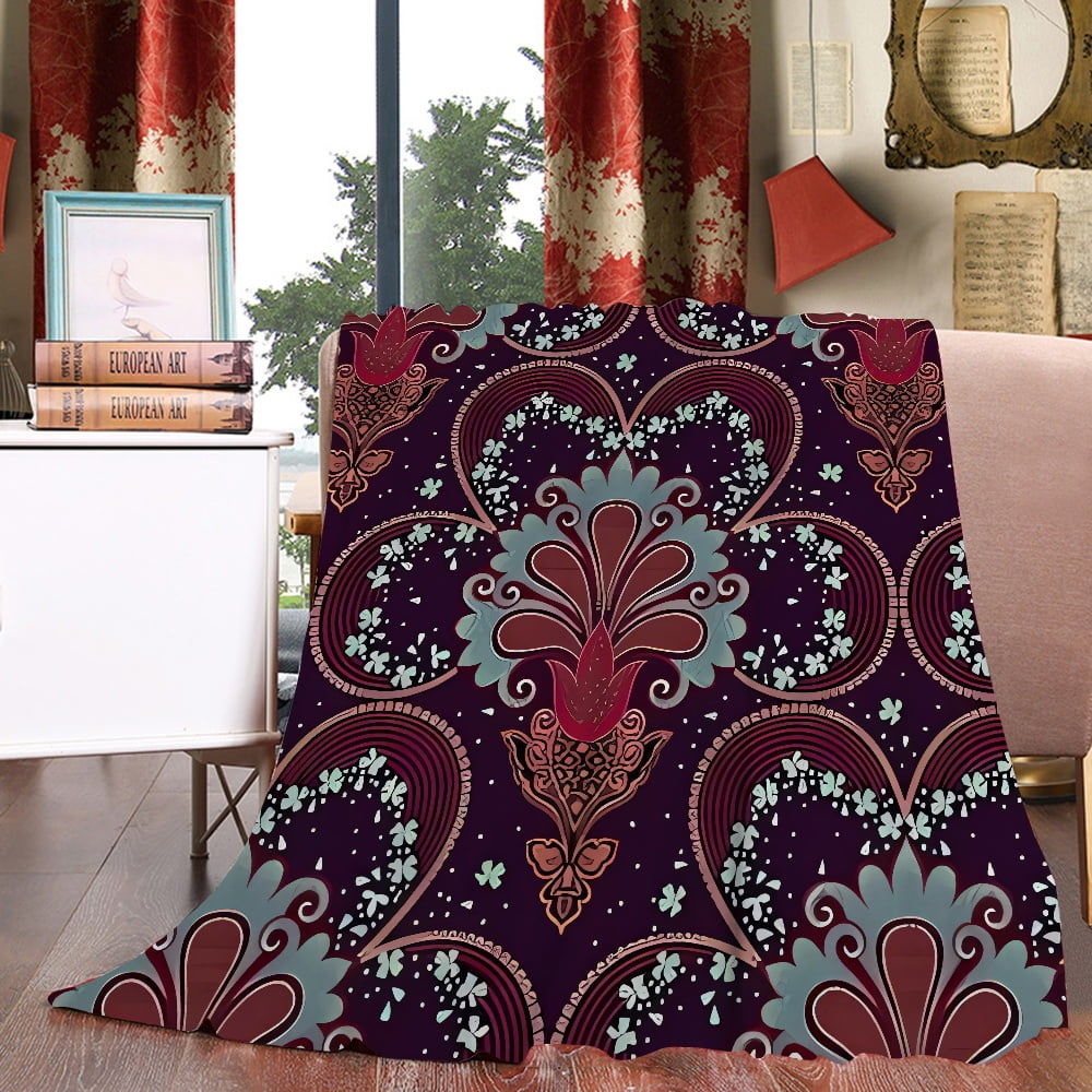 Blanket, Throw Blanket Flannel Blankets Queen Size, Pattern Print