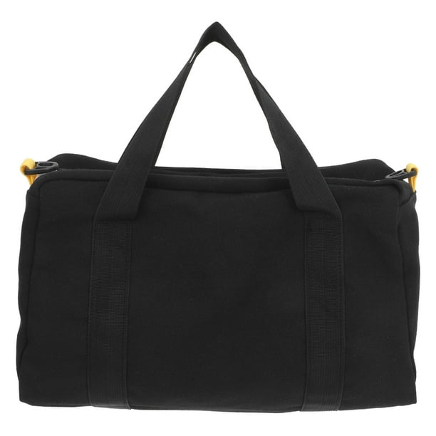 Bolsa de herramientas portátil de gran capacidad, bolsa de lona resistente para herramientas de electricista, bolsa de almacenamiento de herramientas multifuncional de mano con cremallera