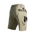 thumbnail image 3 of Zimjoy Hiking Shorts for Men Water Resistant Quick Dry Outdoor Work Tactical Cargo Shorts with Multi-Pocket (No Belt), Khaki 2XL, 3 of 5