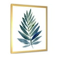 thumbnail image 2 of Designart 'Tropical Green Leaf On White' Farmhouse Framed Art Print, 2 of 4